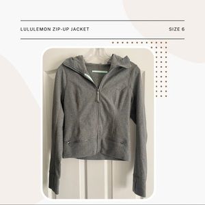 Gray Lululemon Zip-Up Jacket